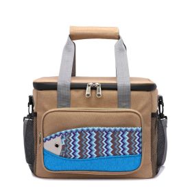 Fish Pattern Cooler Lunch Box Bags EVA Insulation Waterproof