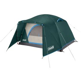 Coleman Skydome; 2-Person Camping Tent w/Full-Fly Vestibule - Evergreen