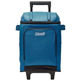 Coleman CHILLER; 42-Can Soft-Sided Portable Cooler w/Wheels - Deep Ocean