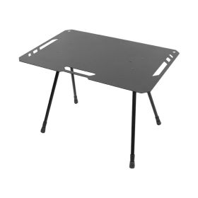 Camping, Blackened Aluminum Plate, Folding Table