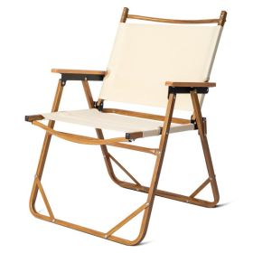 Camping Chair Khaki Large Aluminum Frame 600D
