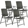 Beach & Garden Lawn Chairs Set Of 4 Rattan