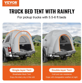 Truck Bed Tent, With Rain Layer And Carry Bag