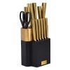 15-Piece Knife Block Set with Knife Sharpener