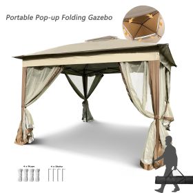 Pop Up Gazebo Canopy With Removable Zipper Netting