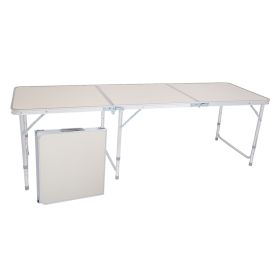 Aluminum Alloy Portable Folding Table White