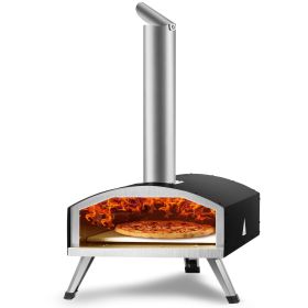 VEVOR Outdoor Oven 12-inch Pellet and Charcoal Fired