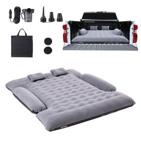 VEVOR Truck Bed Air Mattress, for 6-6.5 ft Full Size Truck Beds, with 12V Air Pump 2 Pillows, Carry Bag