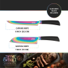 13-Piece Knife Block Set, Rainbow Blades