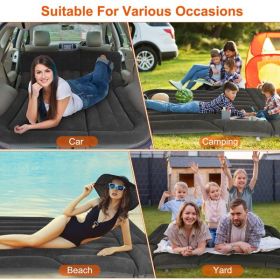 SUV Air Mattress Thickened Camping Bed Cushion with Pillow Air Pump Storage Bag