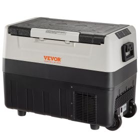 VEVOR 12 Volt Car Refrigerator, 37 QT/35 L Dual Zone Portable Freezer, -4°F-50°F Adjustable Range