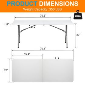 6' Folding Table Portable Dining Camping