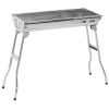 Portable Charcoal Grill, Stainless Steel