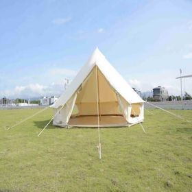 4 Seasons Yurt Tent for Camping, 4M/5M Cotton Canvas