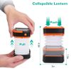 Solar Lantern LED Collapsible Tent Lamp USB Rechargeable