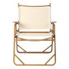Camping Chair Khaki Large Aluminum Frame 600D
