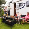 Camping Table Lightweight Aluminum Roll-up Desk with Carrying Bag