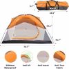 2/6 Family Camping Tents, Double Layers, Waterproof, Windproof