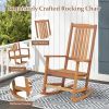 Patio High-Back Rocking Chair Ergonomic