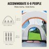 VEVOR SUV Camping Tent, 8'-8' Tent Attachment for Camping with Rain Layer and Carry Bag