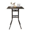 Patio Bar Height Table, All-Weather Cast Aluminium