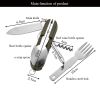 7 In 1 Multifunctional Outdoor Tableware Stainless Steel