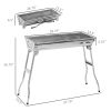 Portable Charcoal Grill, Stainless Steel