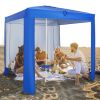 Beach Canopy Tent with Detachable Sidewall and Folding Table