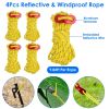 Camping Accessories Kit with 9.84FT Reflective Ropes for Camping Hiking Canopy