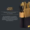 15-Piece Knife Block Set with Knife Sharpener