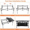 Camping Table Lightweight Aluminum Roll-up Desk with Carrying Bag