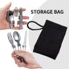 1pcs Camping Fork Spoon Outdoor Tableware