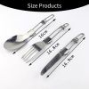 1pcs Camping Fork Spoon Outdoor Tableware