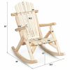 Wood  Porch Single Rocking Chair
