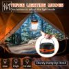 LED Solar Camping Lights with Multifunctional Whistle, Rechargeable Camping Lantern