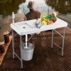 Folding Fish Cleaning Table with Sink and Faucet