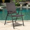 Beach & Garden Lawn Chairs Set Of 4 Rattan