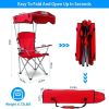 Camping Lawn Canopy Chair with Cup Holder