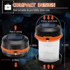 LED Solar Camping Lights with Multifunctional Whistle, Rechargeable Camping Lantern