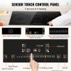 VEVOR Built in Electric Stove Top, 5 Burners, 240V Glass Radiant Cooktop with Sensor Touch Control, Timer & Child Lock Included