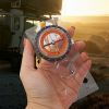 Portable Compass With Ruler Scale