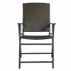 Beach & Garden Lawn Chairs Set Of 4 Rattan