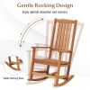Patio High-Back Rocking Chair Ergonomic