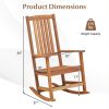 Patio High-Back Rocking Chair Ergonomic