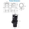 2 In 1 Car Cup Holder Extender Adapter 360° Rotating Dual Cup Mount