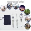 1pcs Camping Fork Spoon Outdoor Tableware
