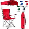 Camping Lawn Canopy Chair with Cup Holder