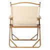 Camping Chair Khaki Large Aluminum Frame 600D
