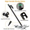 Camping Accessories Kit with 9.84FT Reflective Ropes for Camping Hiking Canopy