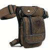 Canvas Drop Leg Bag Outdoor Waist Pack For Men Women T